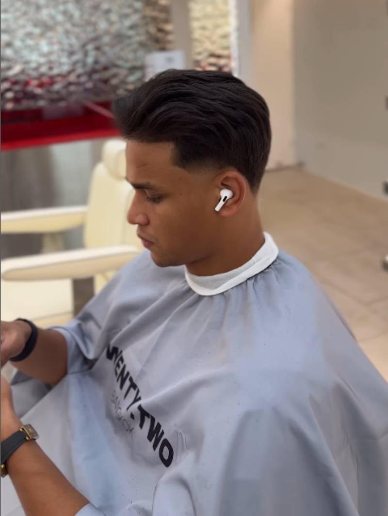 Precision men’s haircut by expert barber at TWENTY.TWO CUT