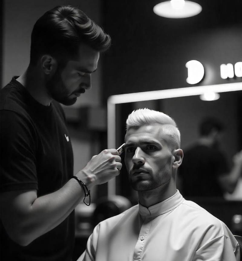 Professional men’s hair bleaching service in Bangkok at TWENTY.TWO CUT