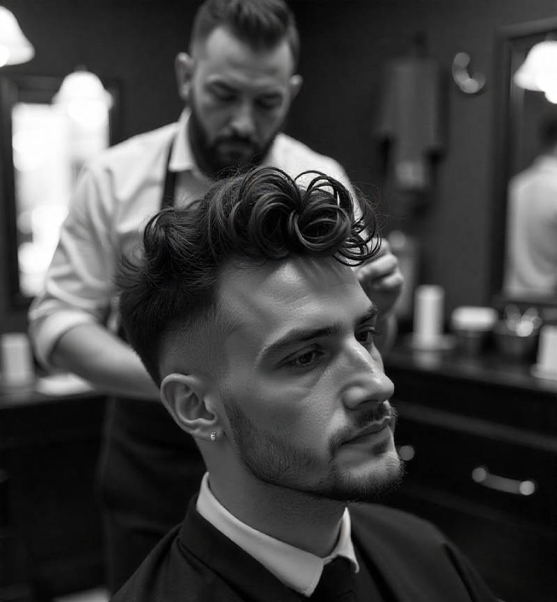 Precision men’s haircut in Bangkok at TWENTY.TWO CUT