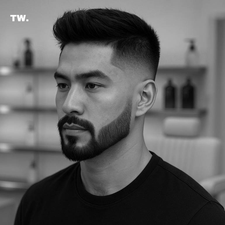 The Hybrid Fade + Beard Design
