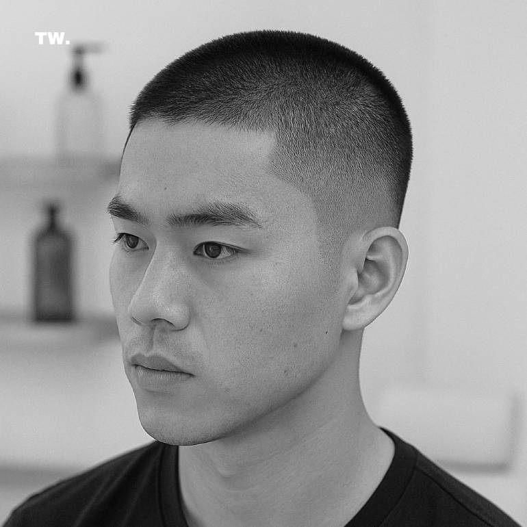 The Modern Buzz Cut with Defined Lines